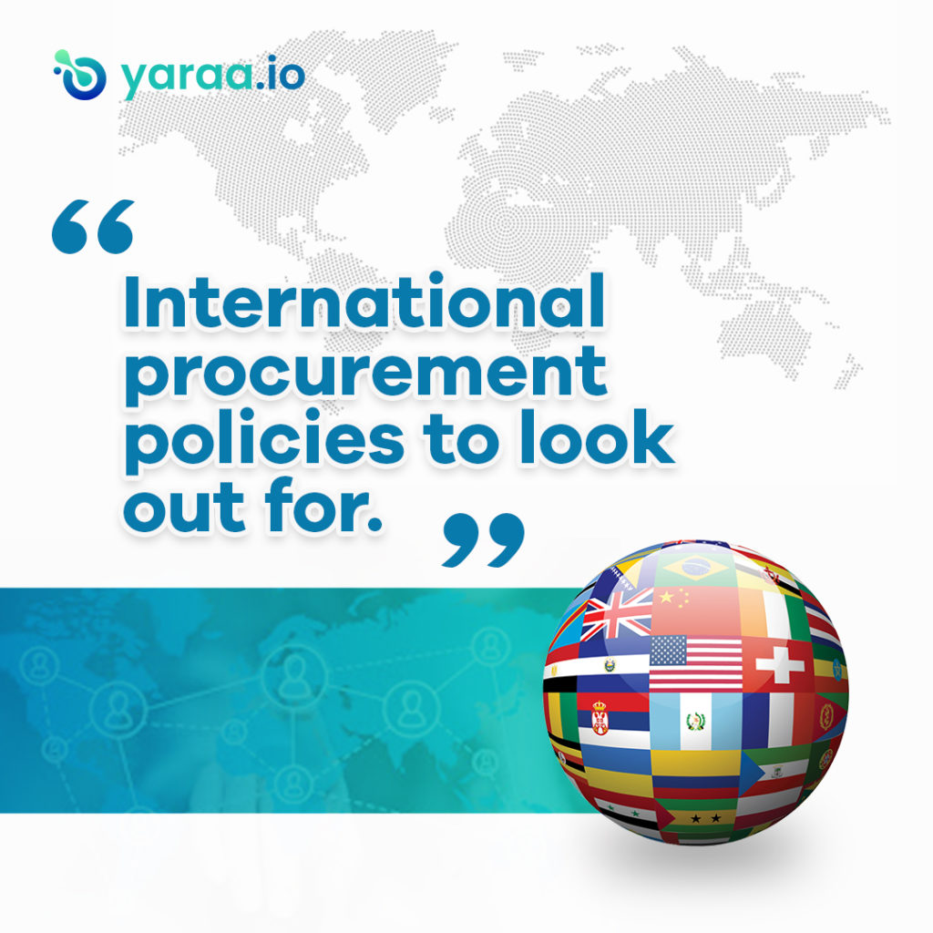 international procurement policies to look out for